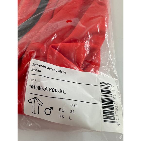 GOREWEAR Men's Lab Red Fireball Spinshift Jersey Size L - Picture 3 of 14